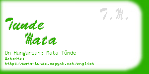 tunde mata business card